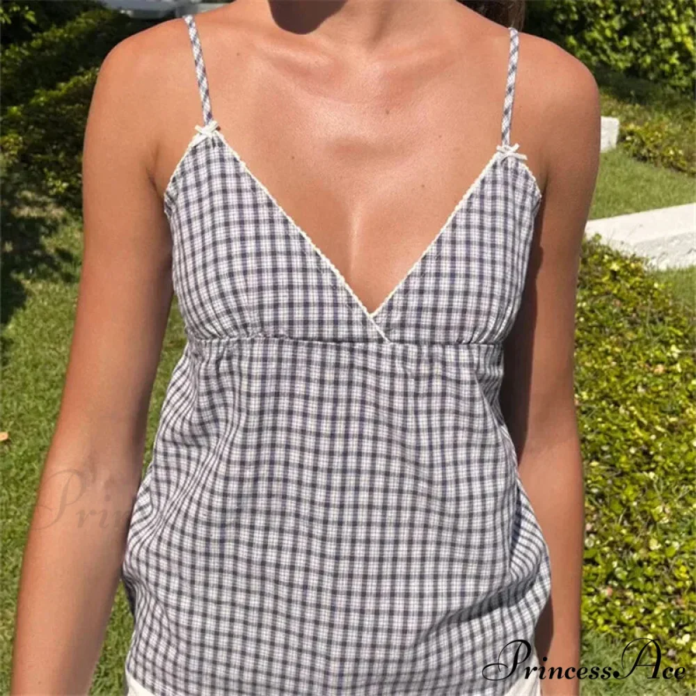 Ruffled Thin Strap Midriff Top - Image 3
