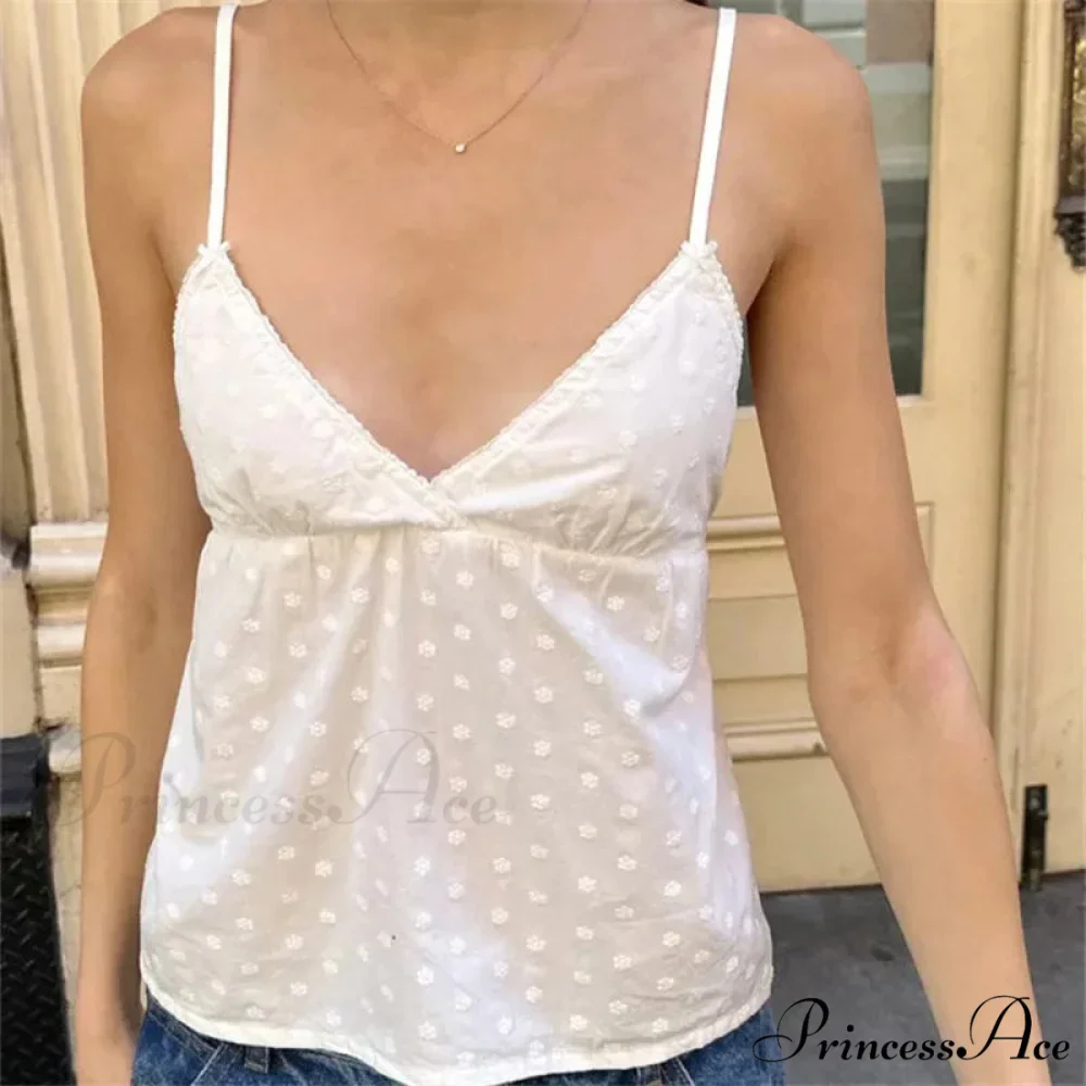 Ruffled Thin Strap Midriff Top - Image 6