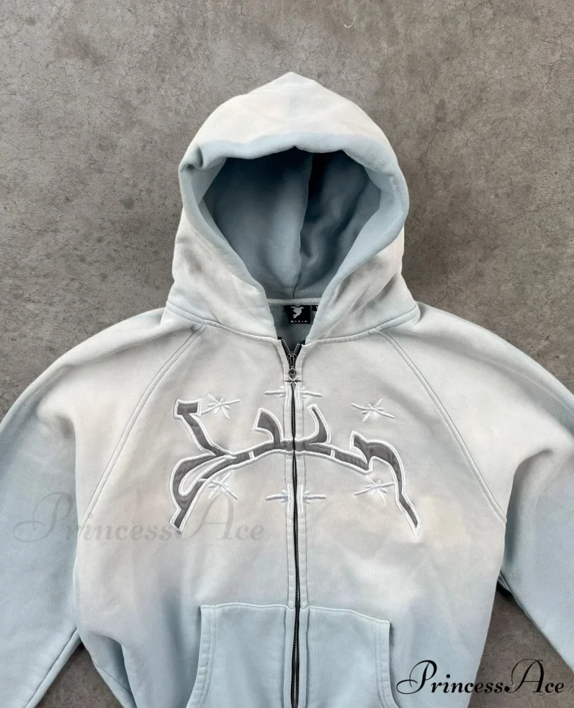 Sacred Stitched Zip Up Hoodie - Image 5