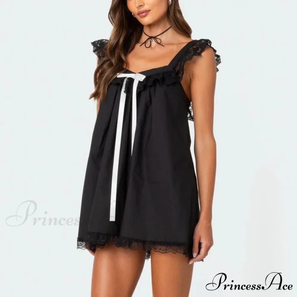 Satin Knot Infant Mini Dress - Image 4
