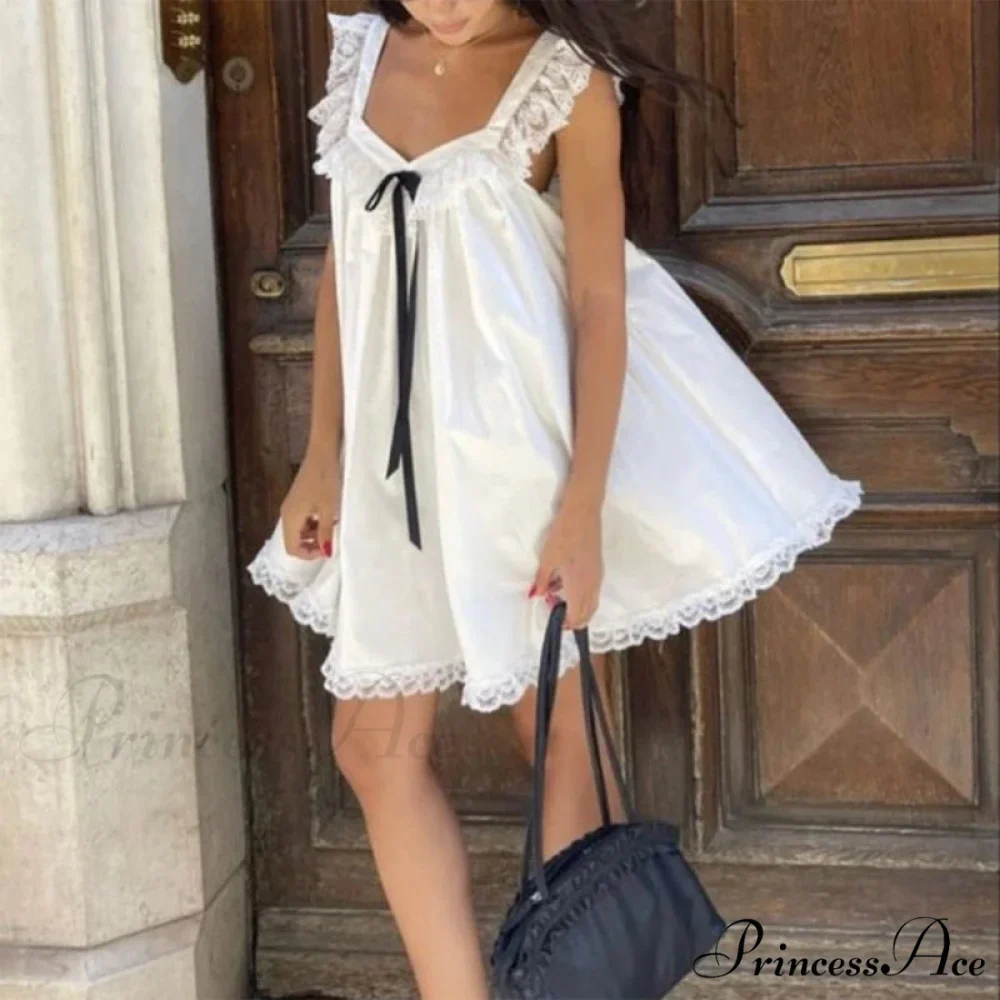 Satin Knot Infant Mini Dress - Image 6