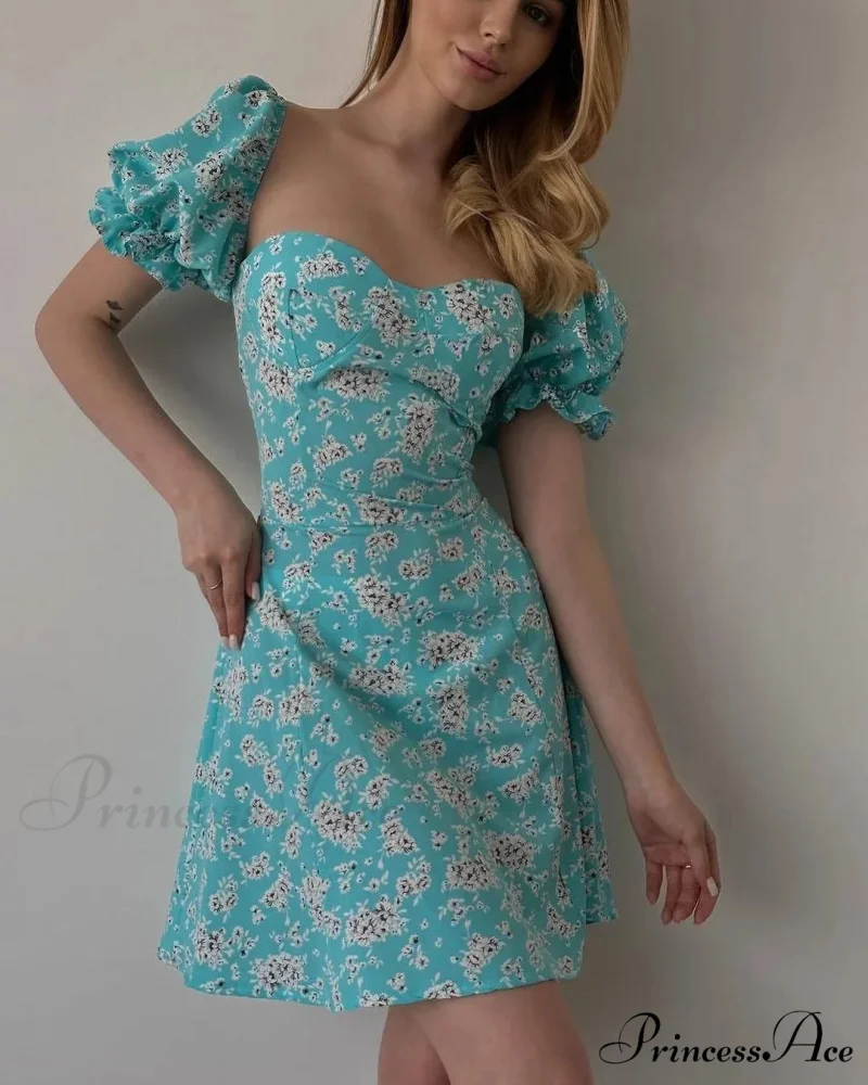 Seductive Blossom Pattern Envelop Blossom Dress - Image 12
