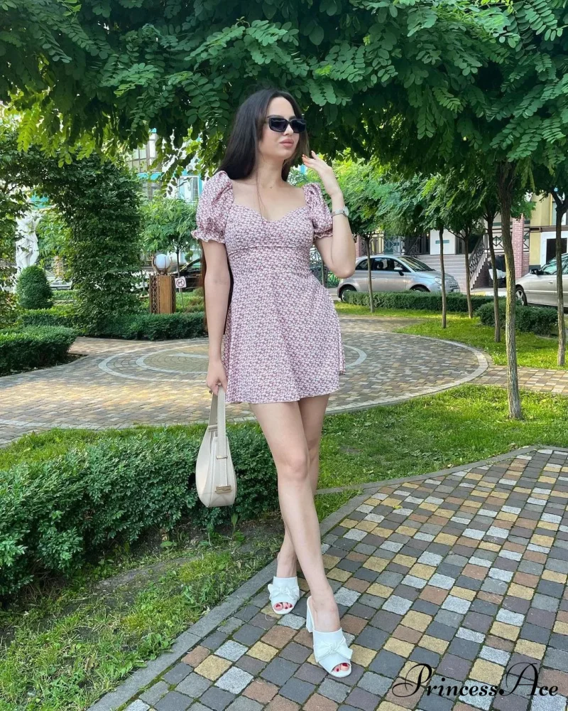 Seductive Blossom Pattern Envelop Blossom Dress - Image 6