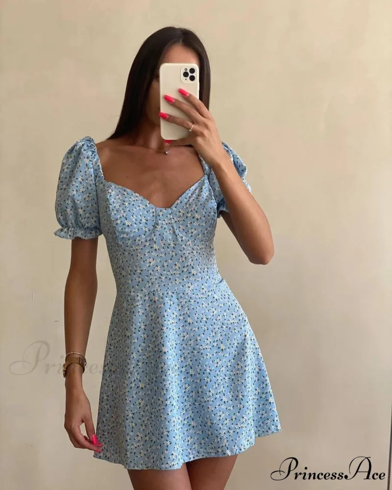 Seductive Blossom Pattern Envelop Blossom Dress - Image 7