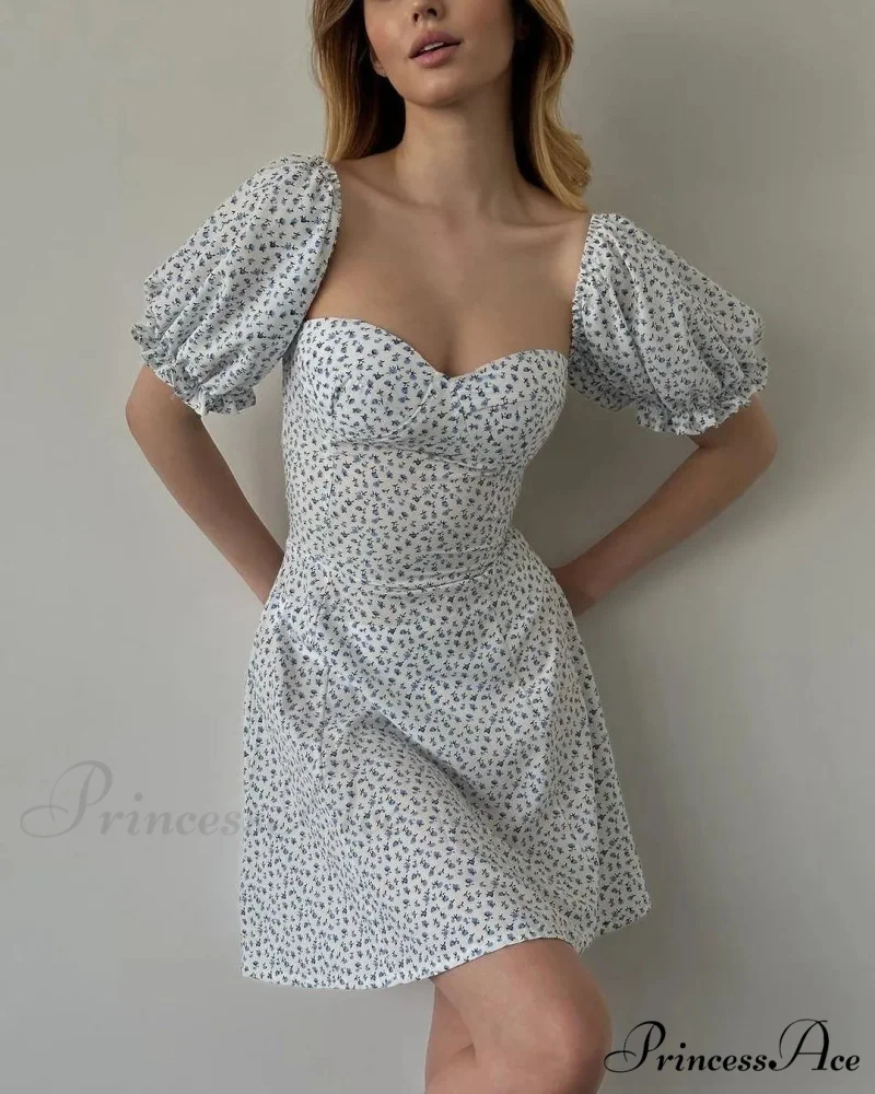 Seductive Blossom Pattern Envelop Blossom Dress - Image 9
