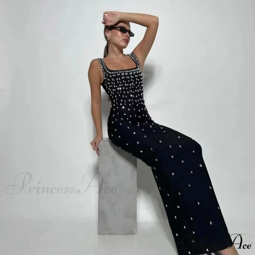 Seductive Open-Backed Gem Bandage Prom Dress for Party - Image 2