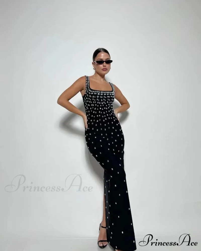 Seductive Open-Backed Gem Bandage Prom Dress for Party - Image 3
