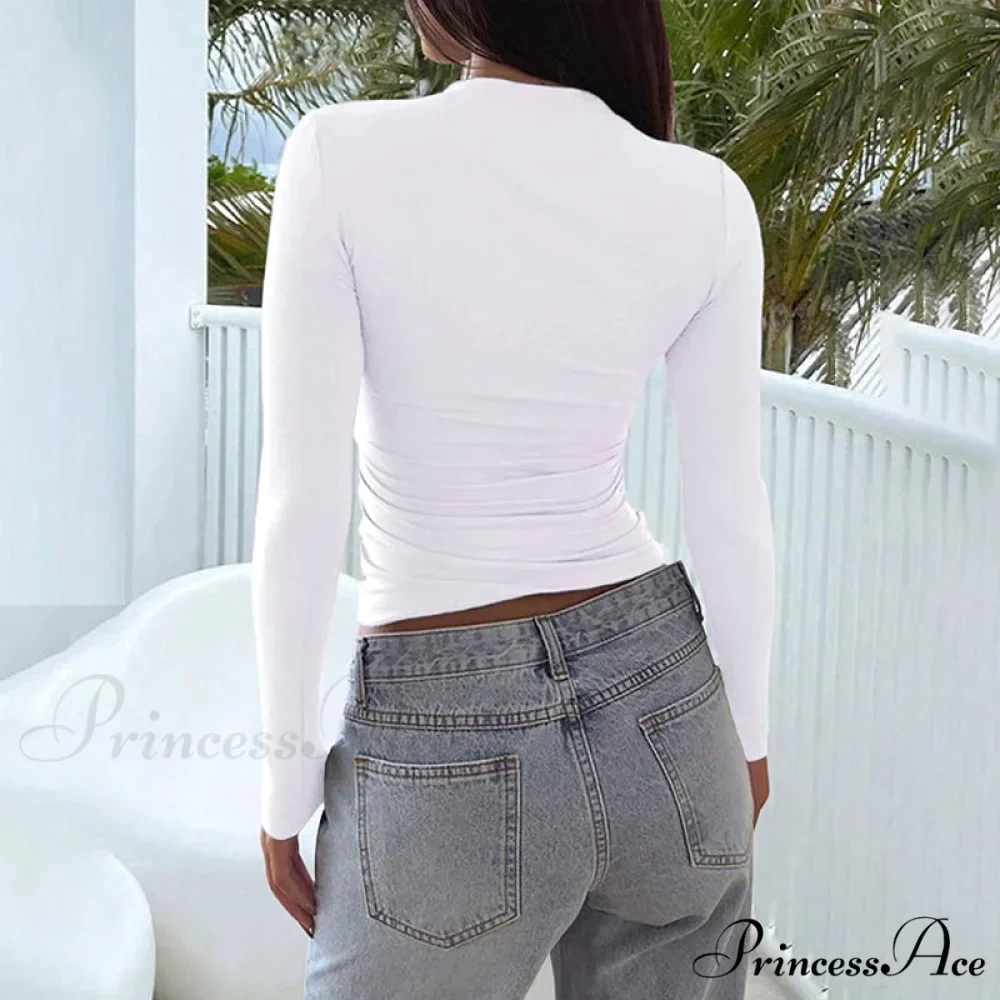 Seductive Short Chest Sophisticated Shirt Jumper - Image 6