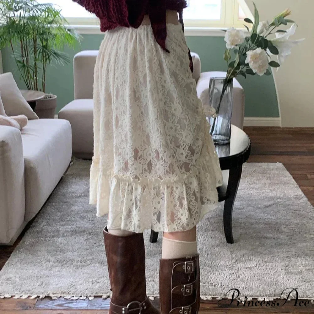 Sheer Translucent Retro Cinch Bandage Skirt - Image 2