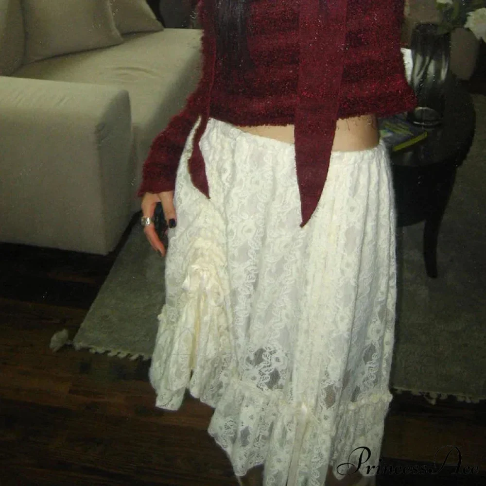 Sheer Translucent Retro Cinch Bandage Skirt - Image 3