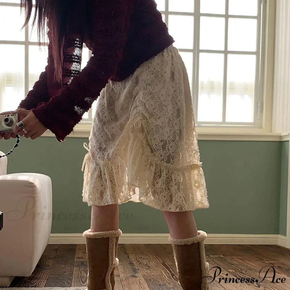 Sheer Translucent Retro Cinch Bandage Skirt - Image 4