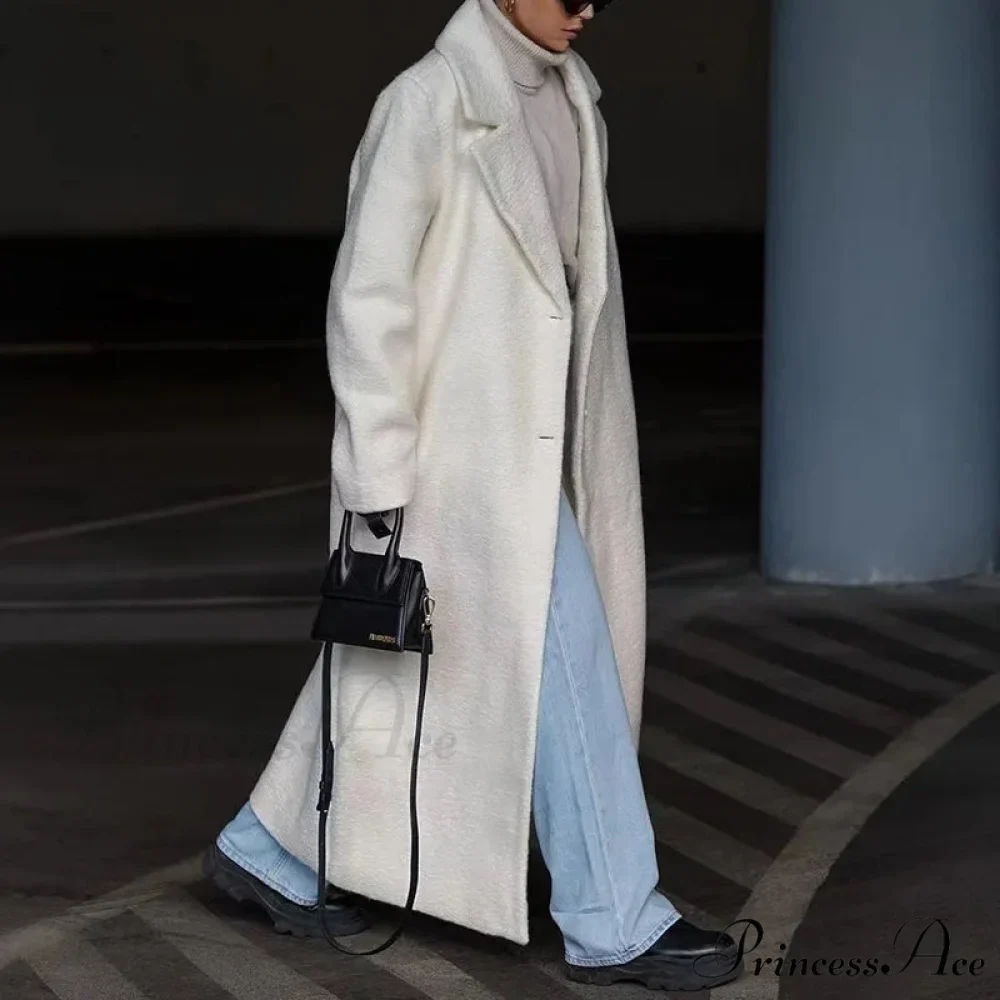 Shirt Collar Soft Rotate Collar Cold Weather Overcoat - Image 5