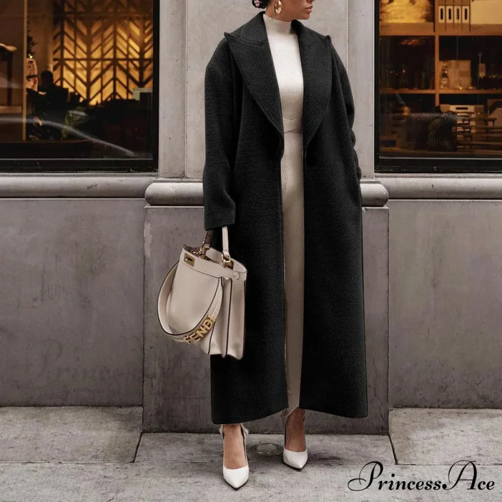 Shirt Collar Soft Rotate Collar Cold Weather Overcoat - Image 6