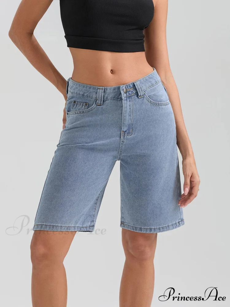Short Button Denim Short - Image 3