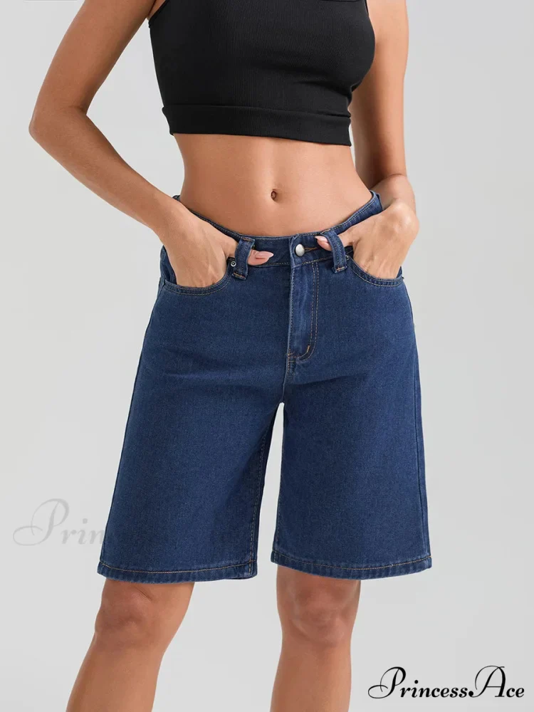 Short Button Denim Short - Image 4