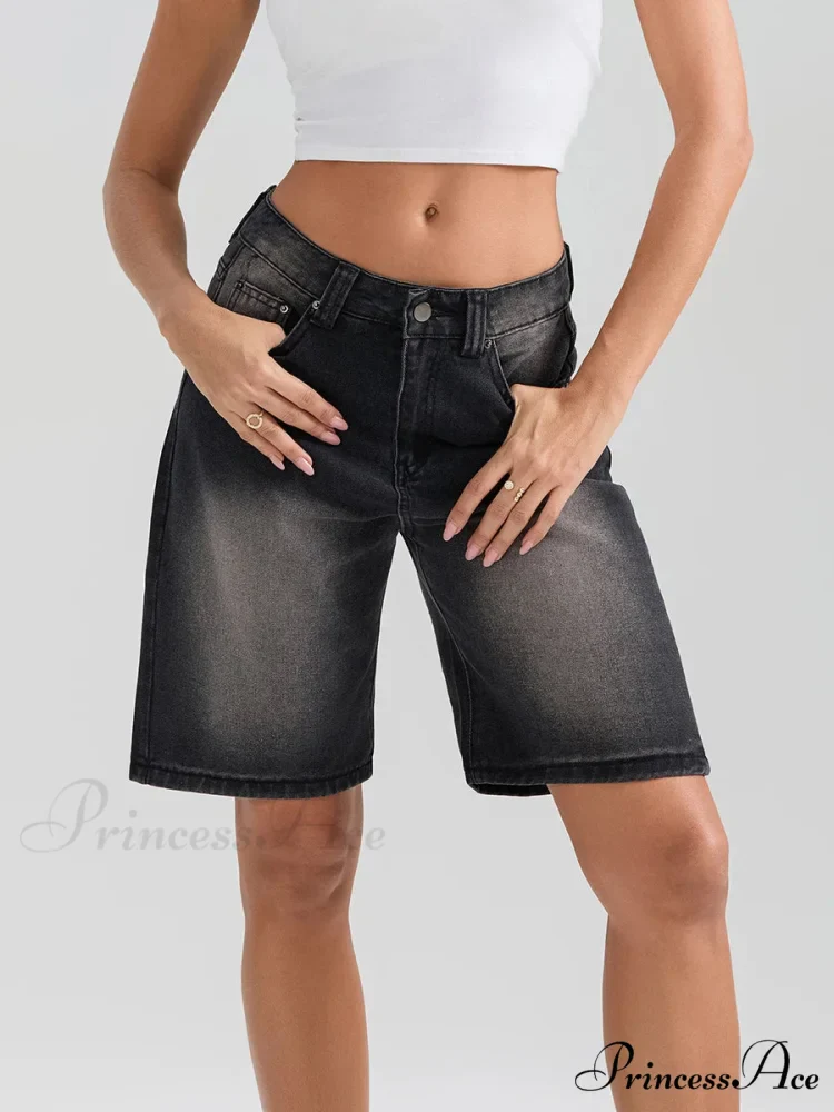 Short Button Denim Short - Image 6