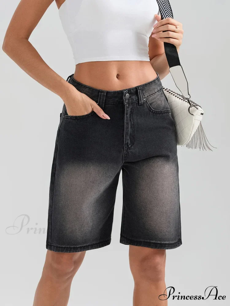 Short Button Denim Short - Image 7