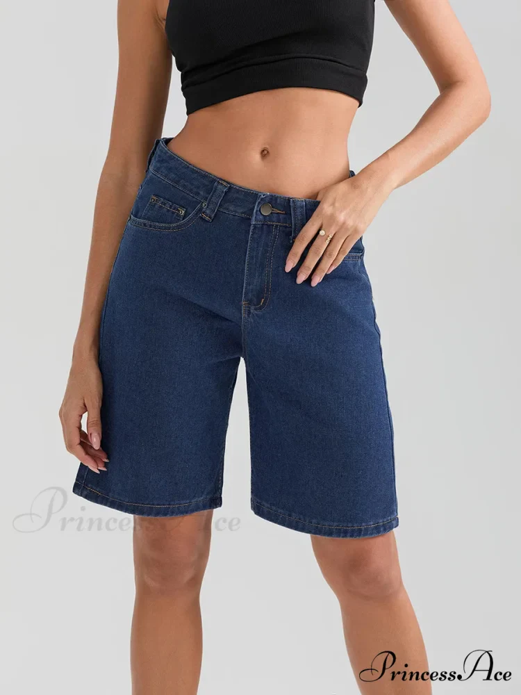 Short Button Denim Short - Image 8
