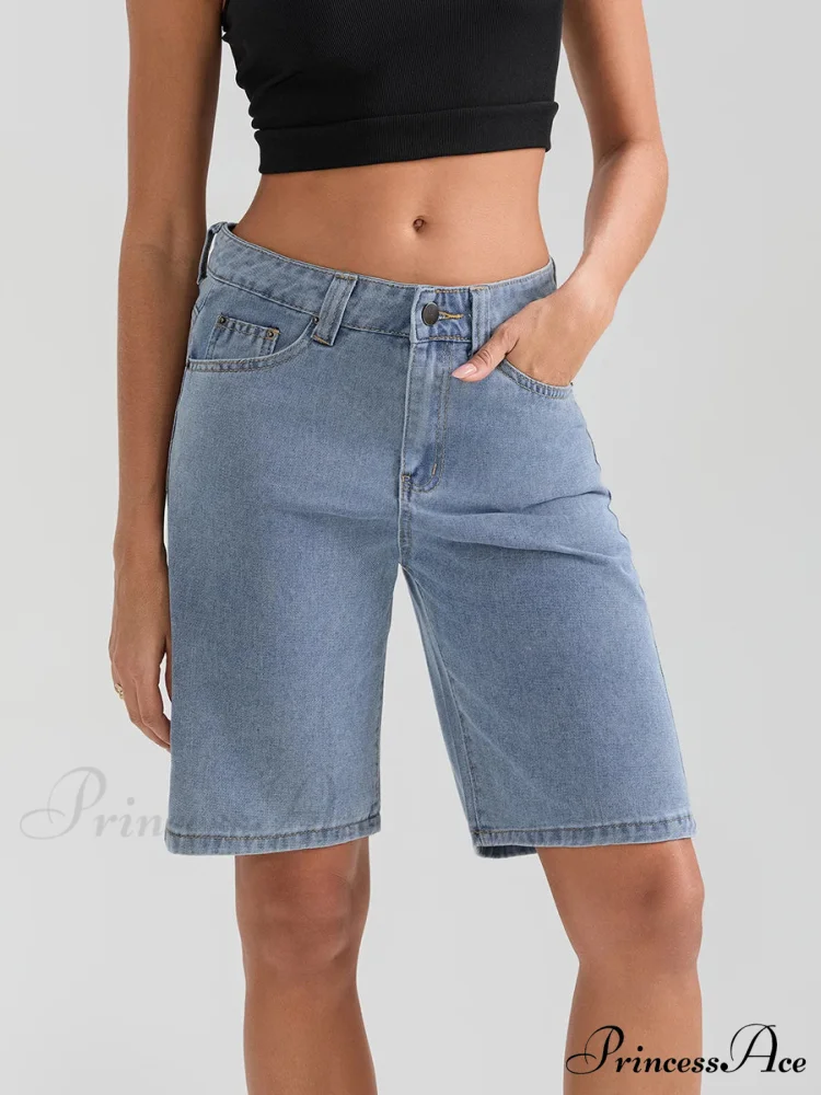 Short Button Denim Short - Image 9