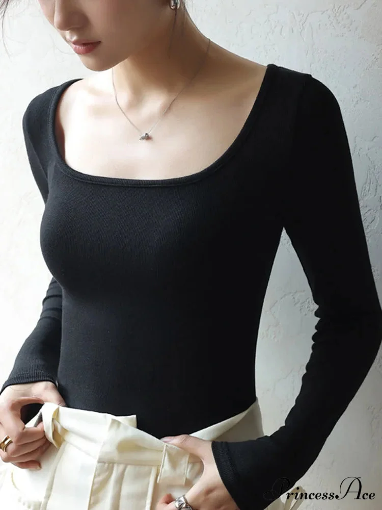 Short Neck Undercoat Trim Fit Sweater - Image 2