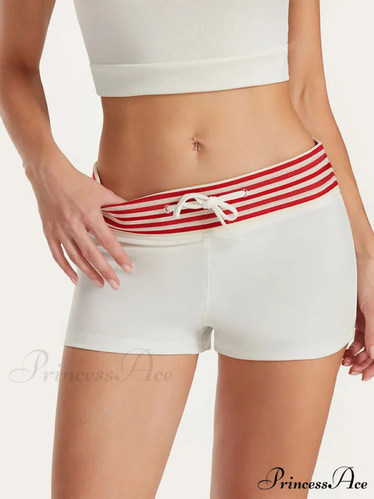 Short Striped Drawstring Short