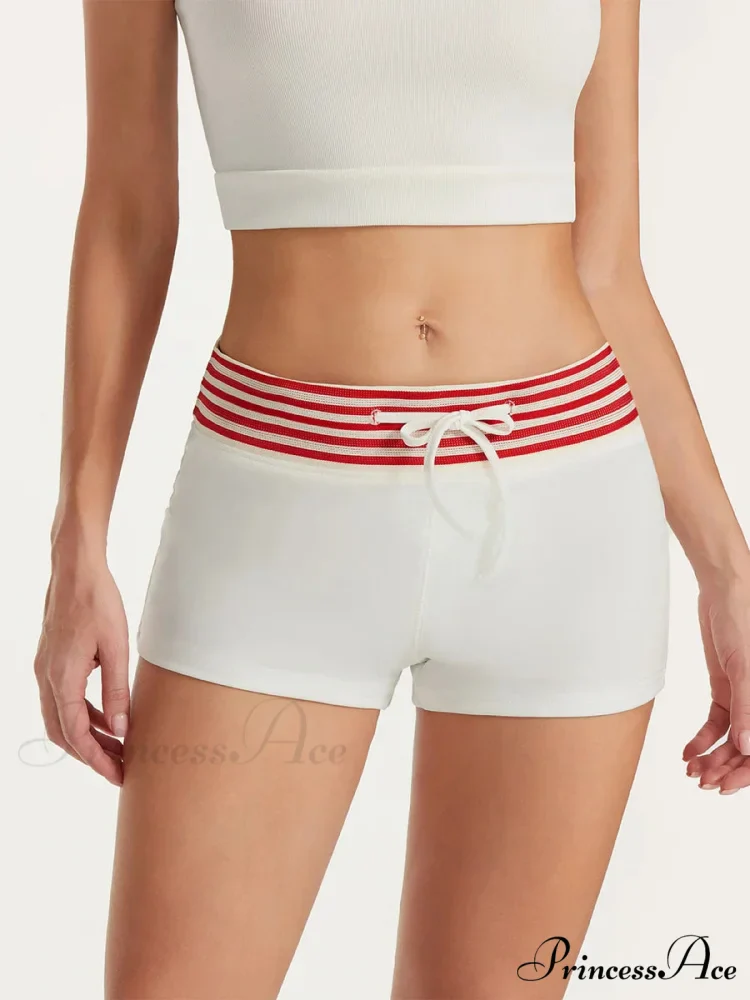 Short Striped Drawstring Short - Image 3