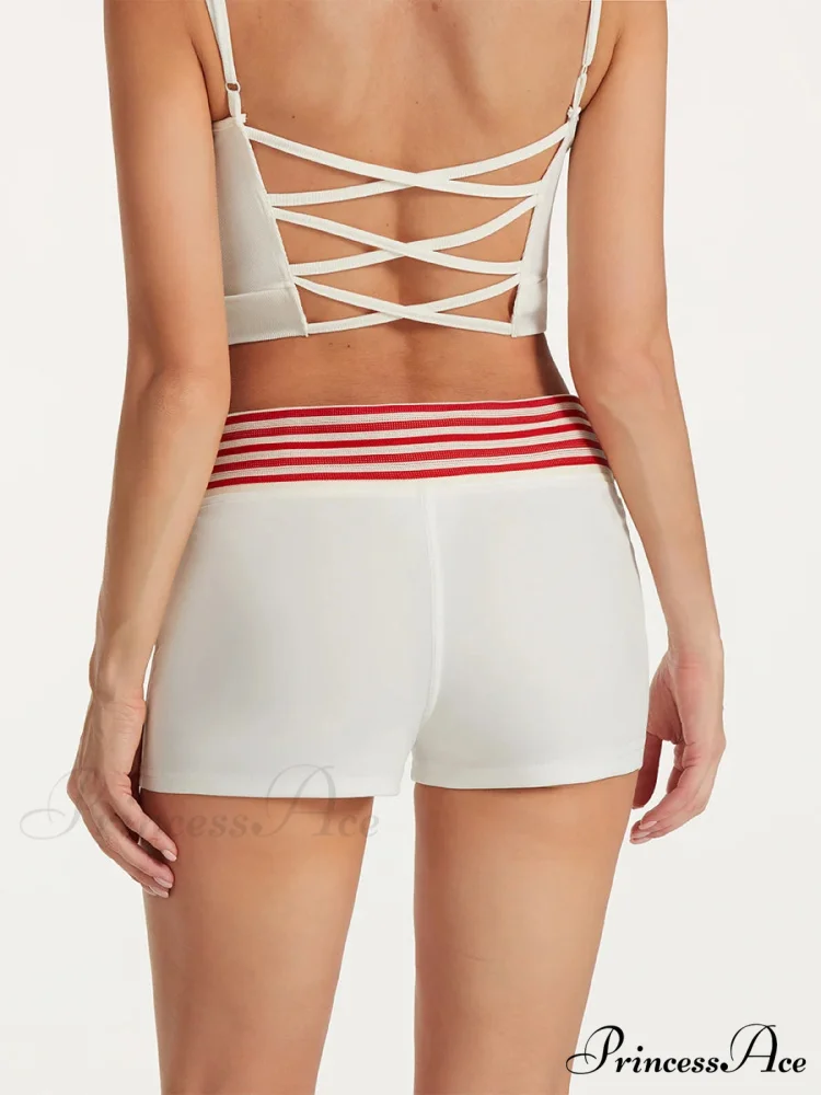 Short Striped Drawstring Short - Image 4