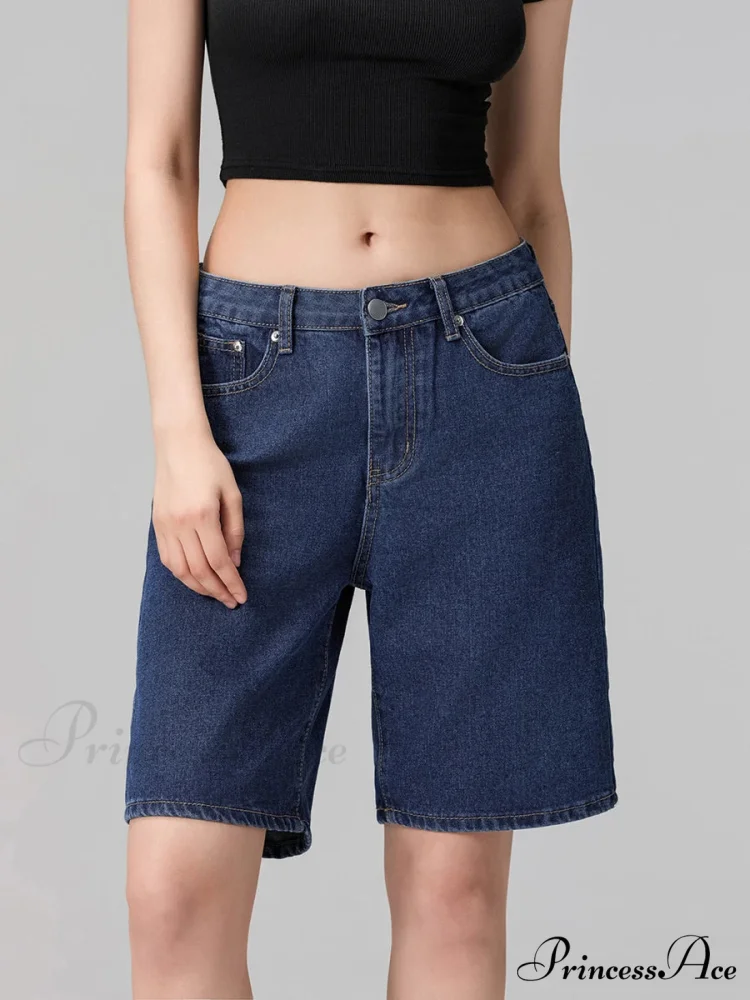 Short Waist Straight Leg Denim Brief - Image 2