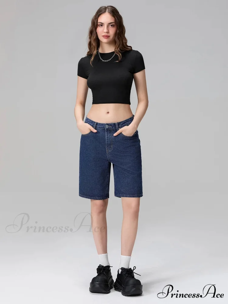 Short Waist Straight Leg Denim Brief - Image 5