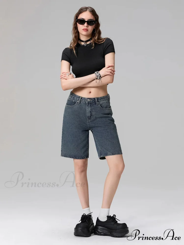 Short Waist Straight Leg Denim Brief - Image 6