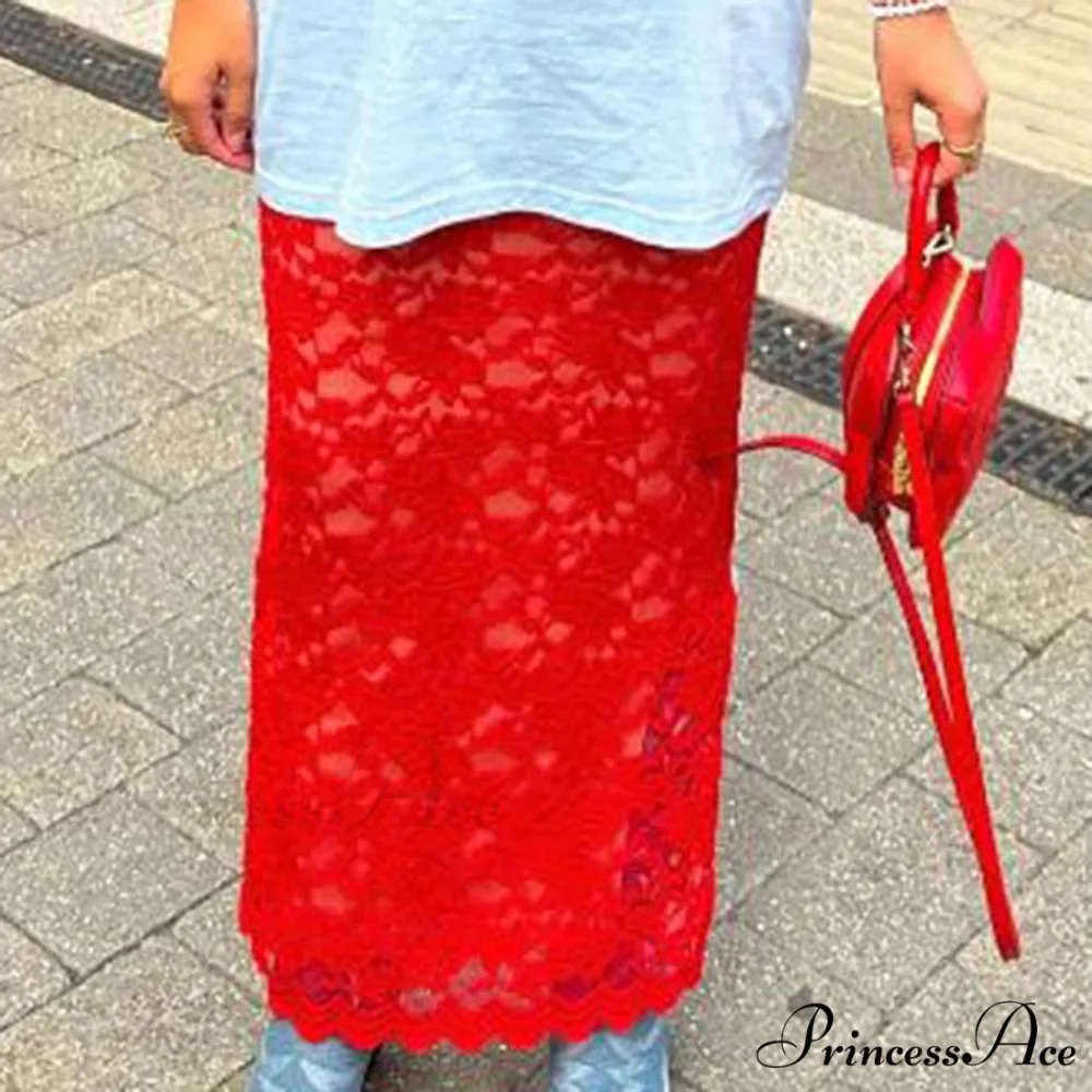 Short Waist Transparent Skirt - Image 3