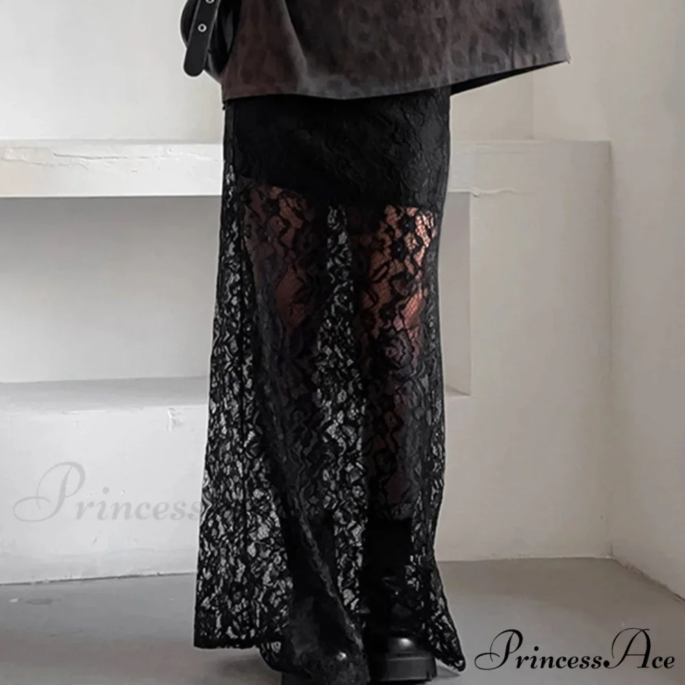 Short Waist Transparent Skirt - Image 4