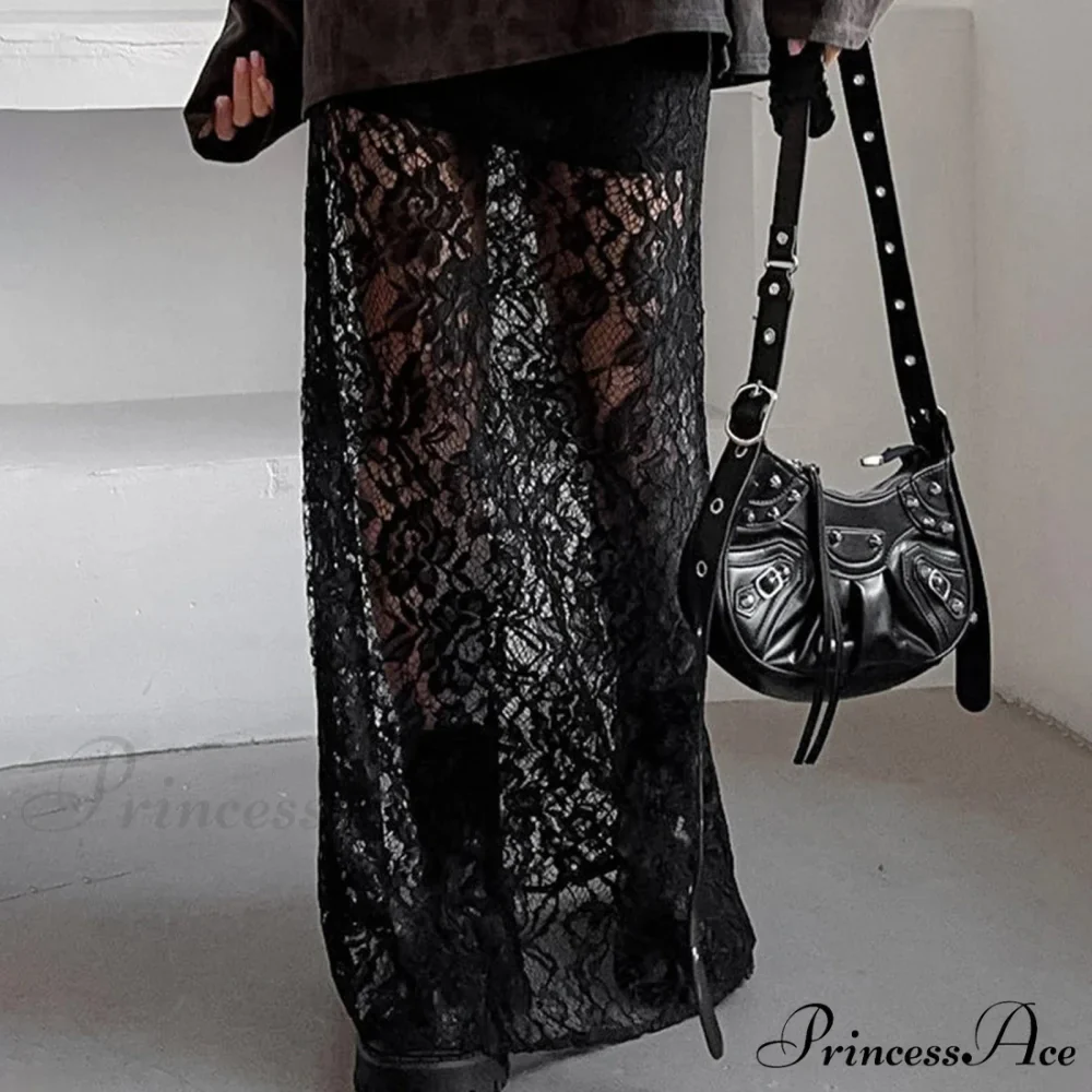 Short Waist Transparent Skirt - Image 5