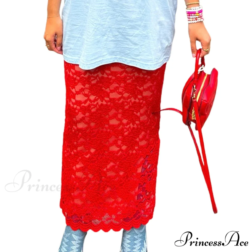 Short Waist Transparent Skirt - Image 6
