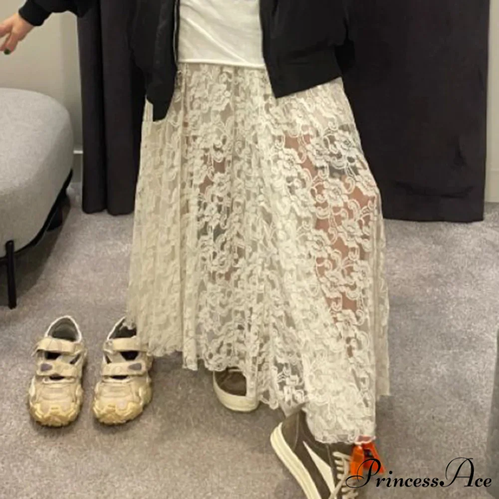 Short Waist Transparent Skirt - Image 7