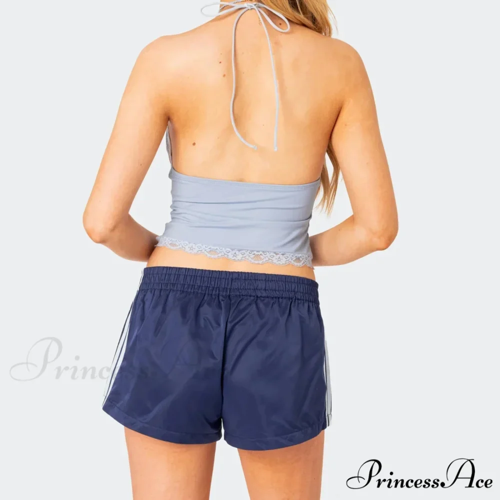 Side Stripe Pattern Stretch Lounge Short - Image 2