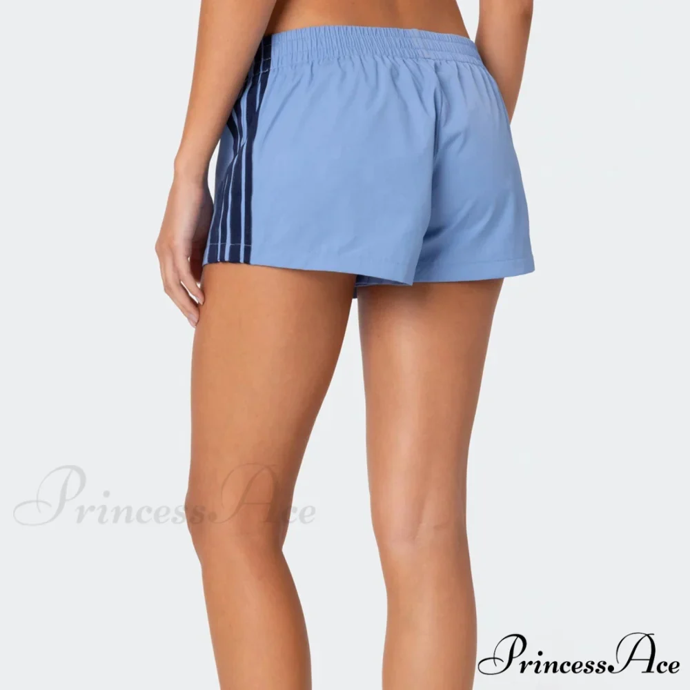 Side Stripe Pattern Stretch Lounge Short - Image 4