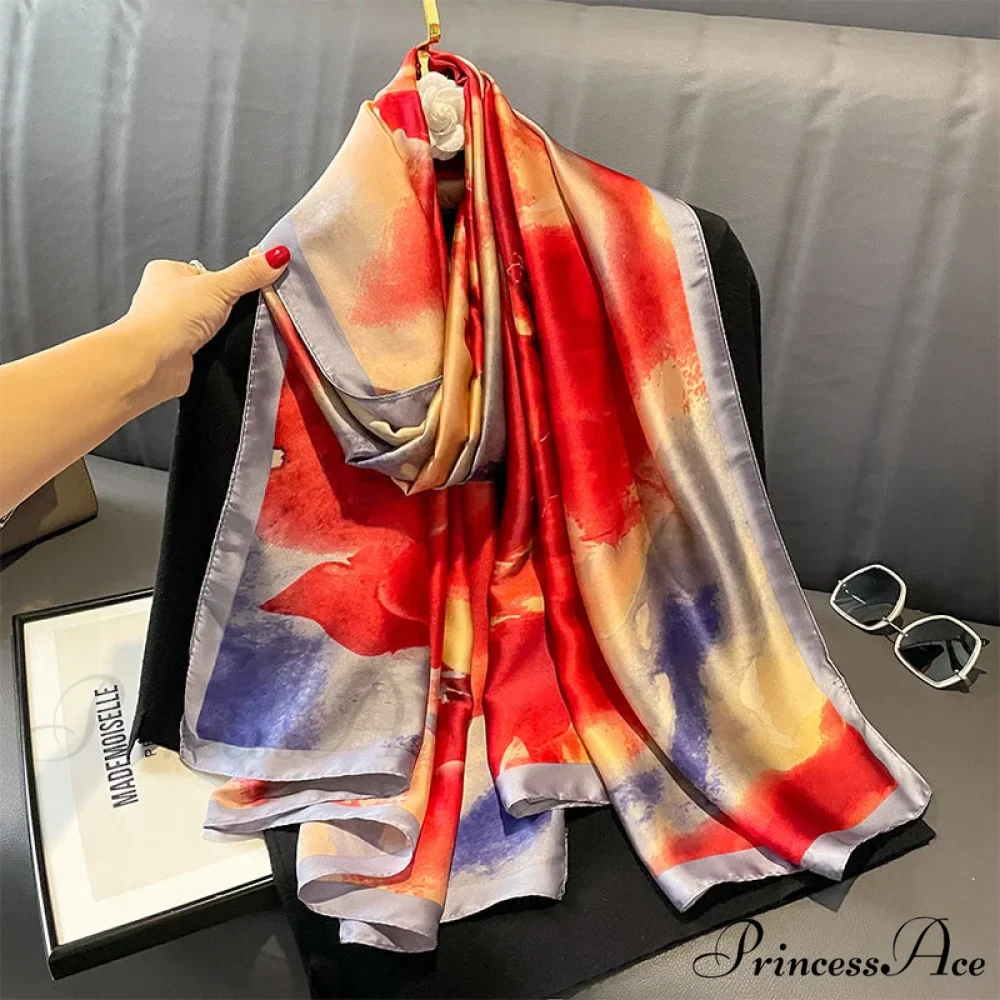 Silk Luxurious Beach Scarf - Image 11