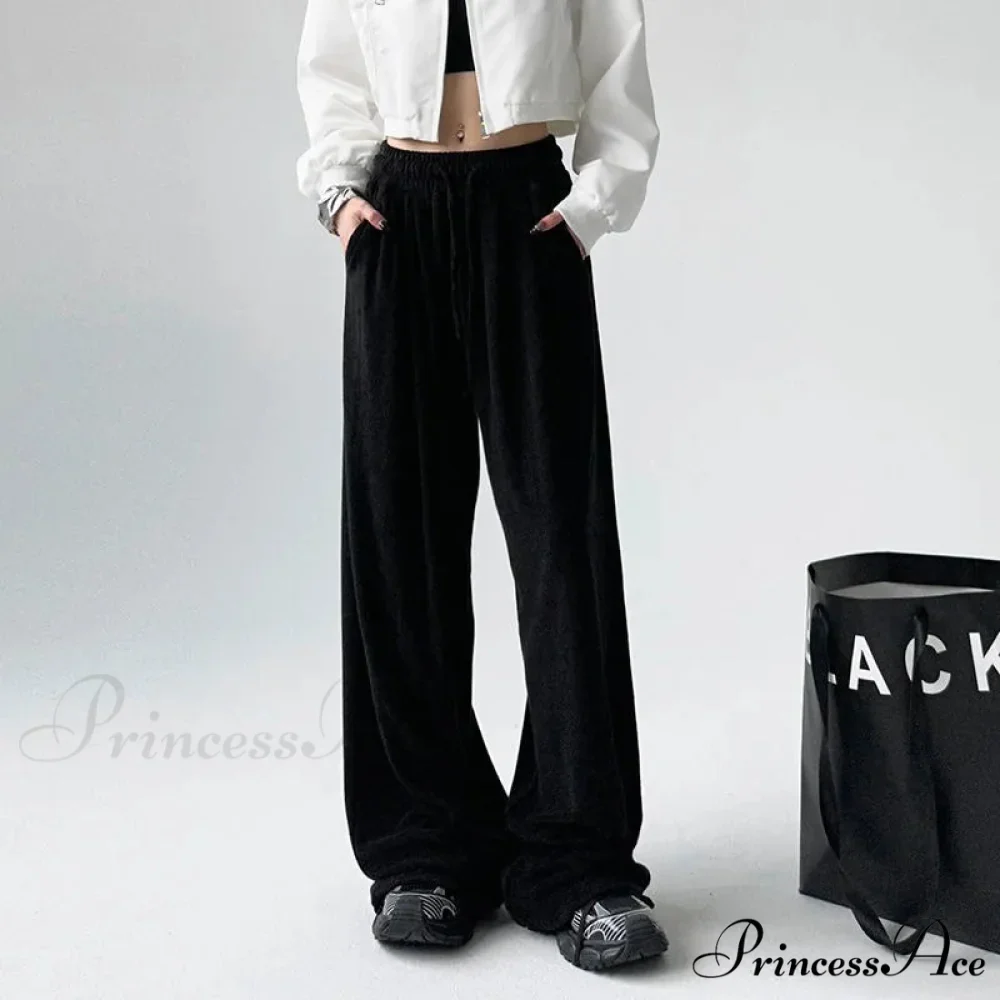 Simple Grey Knit Jogger Trousers - Image 10