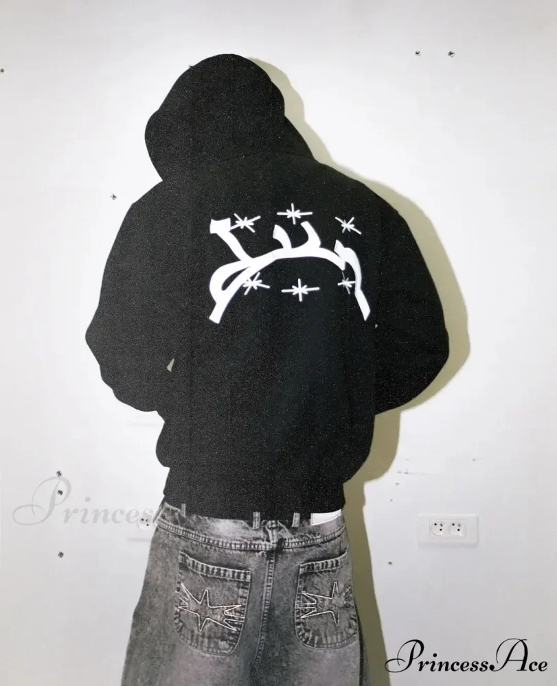 Skeleton Pattern Hooded Sweater - Image 11