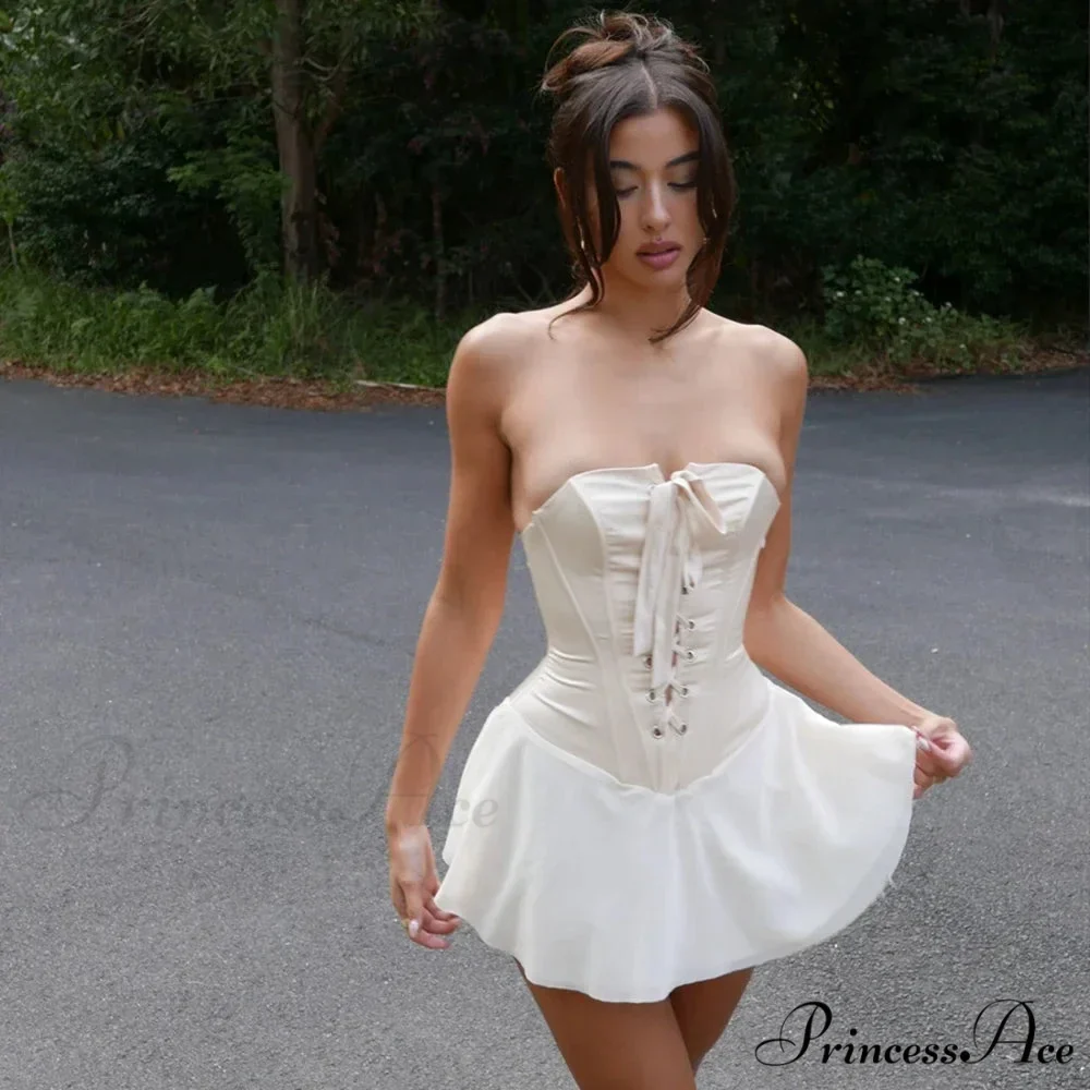 Sleeveless Bandage Lace-Up Mini Dress - Image 7