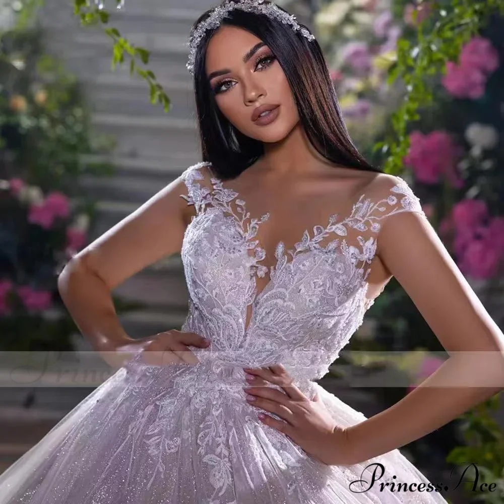 Sleeveless Lace Extended Train Bridal Gown - Image 3