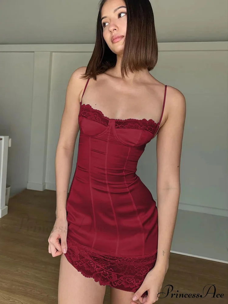 Sleeveless Lace Patchwork Bodycon Holiday Dress - Image 3