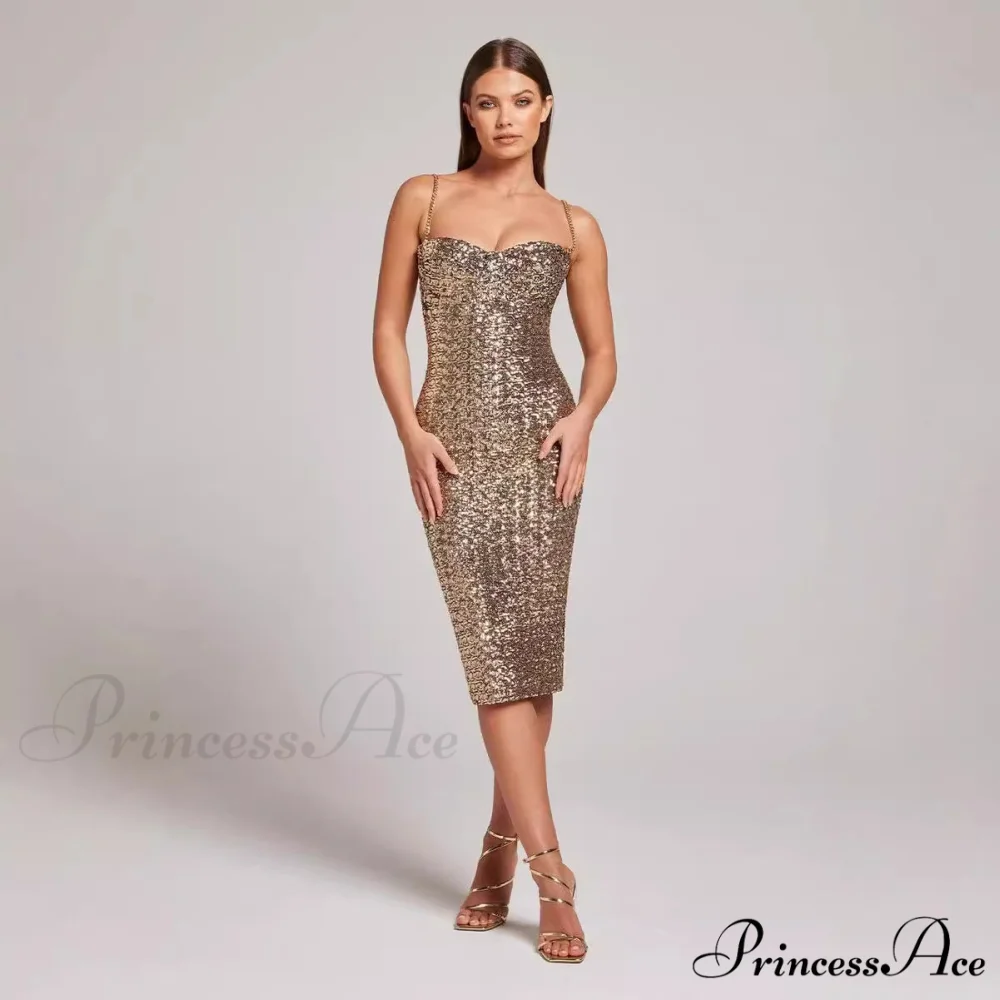 Sleeveless Midi Prom Dress - Image 2