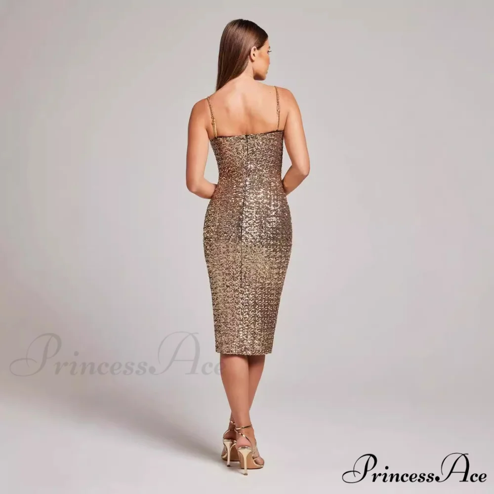 Sleeveless Midi Prom Dress - Image 3