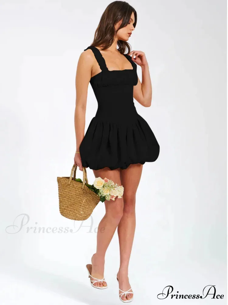 Sleeveless Ruffled Zip Mini Dress - Image 5