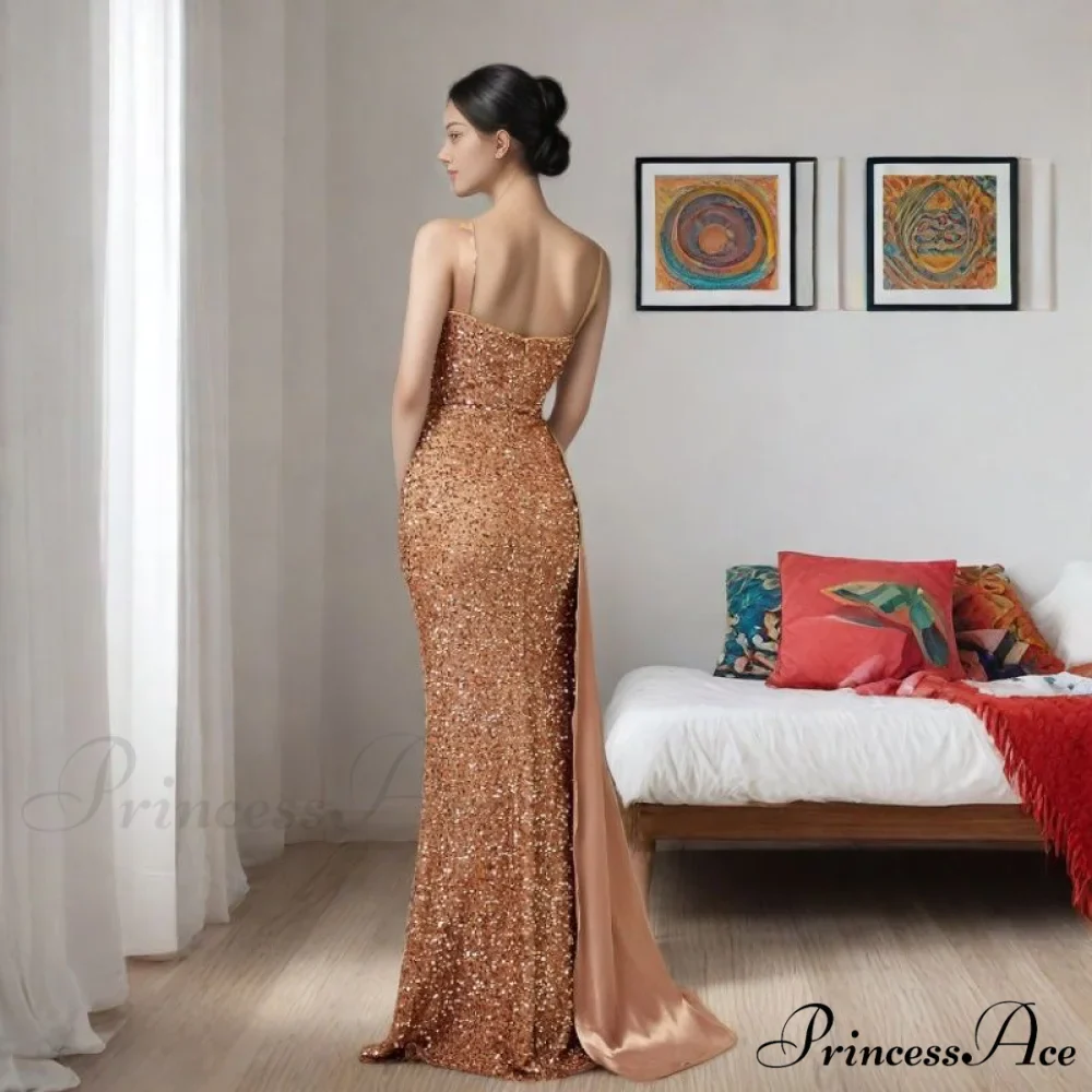 Sleeveless Sparkling Mermaid Prom Gown - Image 3