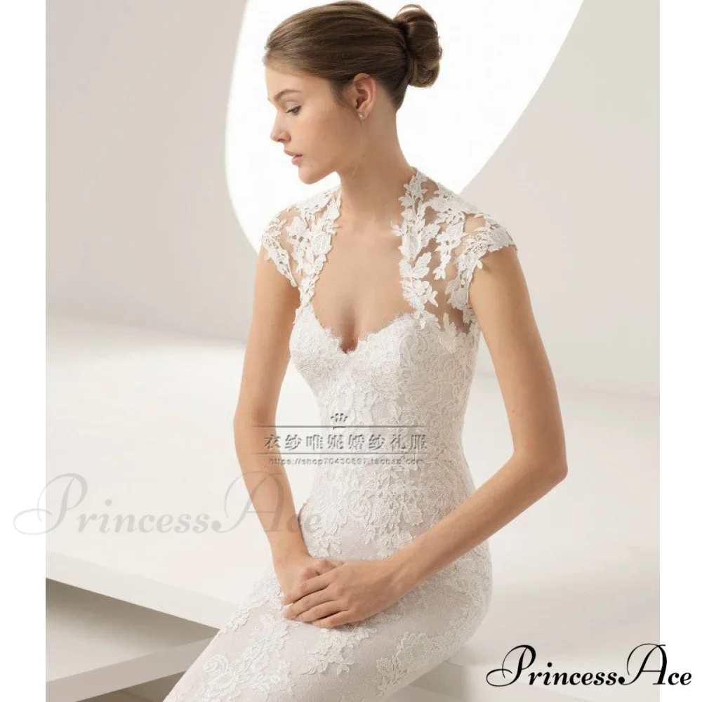 Sleeveless Trumpet Basic Bridal Gown - Image 2