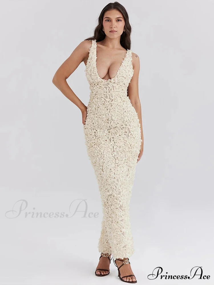 Slim Bodycon Maxi Vacation Dress - Image 2