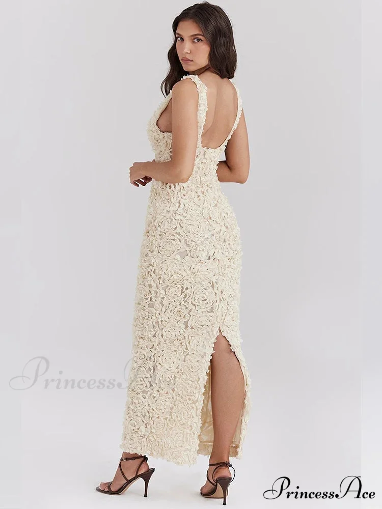 Slim Bodycon Maxi Vacation Dress - Image 4
